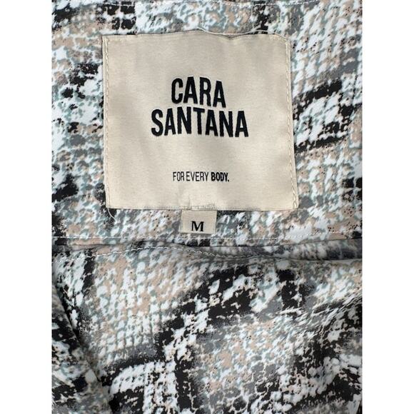 Cara Santana - Python Satin Dress in Grey White - Picture 2 of 4